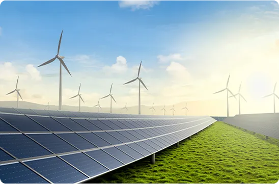 Panele fotowoltaiczne i farmy wiatrowe
